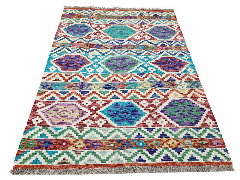 Afghan Handmade Choubi kilim 165 x 123 CM
