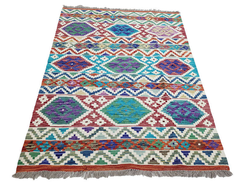 Afghan Handmade Choubi kilim 165 x 123 CM