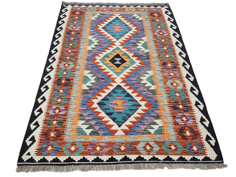Beautiful Afghan Handmade Choubi kilim 176 x 128 CM