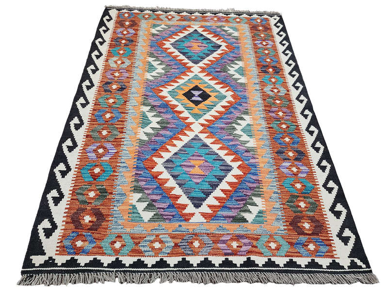 Beautiful Afghan Handmade Choubi kilim 176 x 128 CM