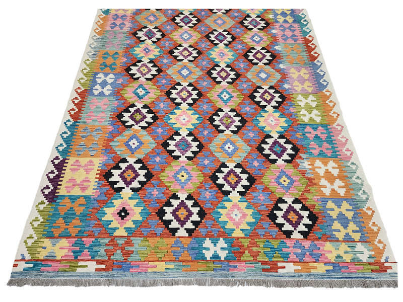 Gorgeous Afghan Handmade Choubi Kilim 291 X 210 CM
