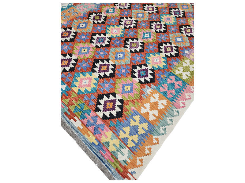 Gorgeous Afghan Handmade Choubi Kilim 291 X 210 CM