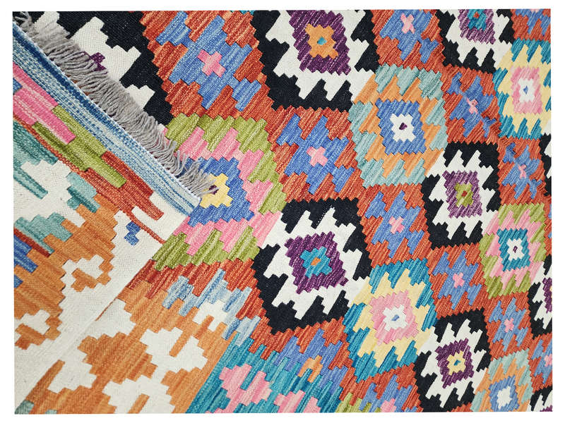Gorgeous Afghan Handmade Choubi Kilim 291 X 210 CM