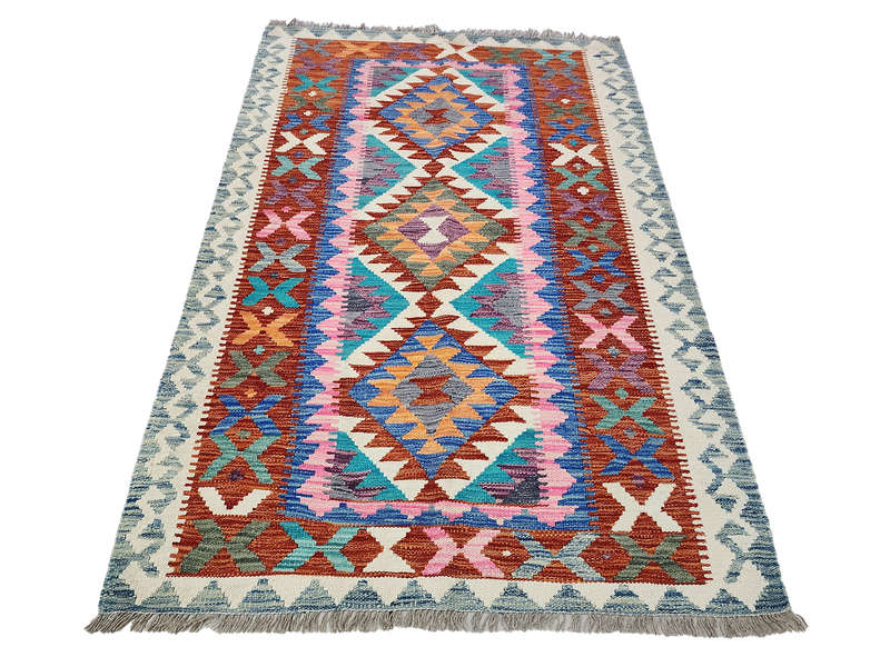 Stunning Afghan Handmade Choubi kilim 179 x 119 CM
