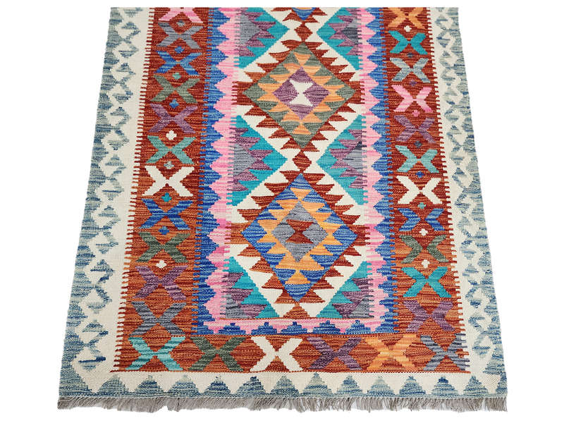 Stunning Afghan Handmade Choubi kilim 179 x 119 CM