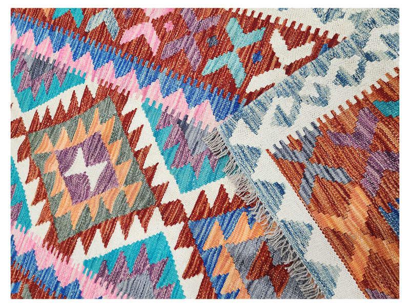 Stunning Afghan Handmade Choubi kilim 179 x 119 CM