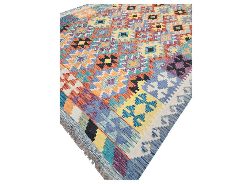 Gorgeous Afghan Handmade Choubi  Kilim 240 x 175 CM