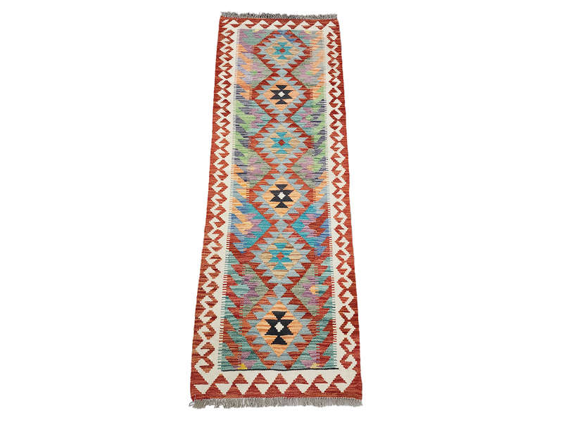 Stunning Afghan Choubi kilim Runner 199 x 72 CM