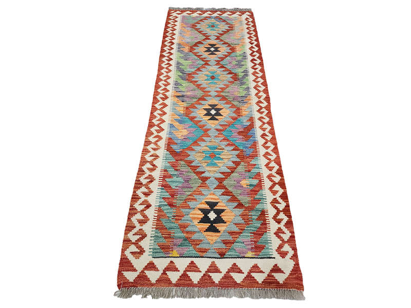Stunning Afghan Choubi kilim Runner 199 x 72 CM