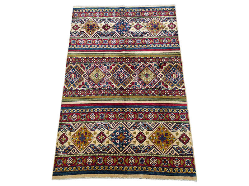 Gorgeous Afghan Handmade Carpet 182 x 125 CM