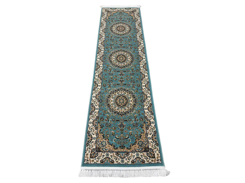 Blue-Turqoise Persian Style Passage Runner 300 x 80 CM