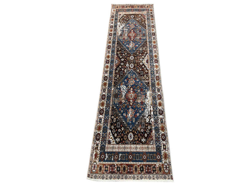 Multicolor Vintage Style Passage Runner 300 x 80 CM