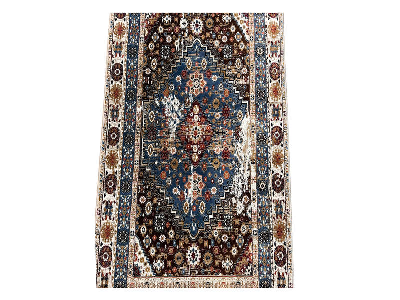 Multicolor Vintage Style Passage Runner 300 x 80 CM