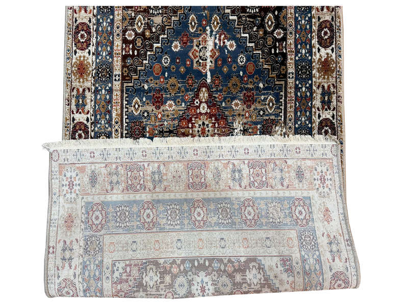 Multicolor Vintage Style Passage Runner 300 x 80 CM