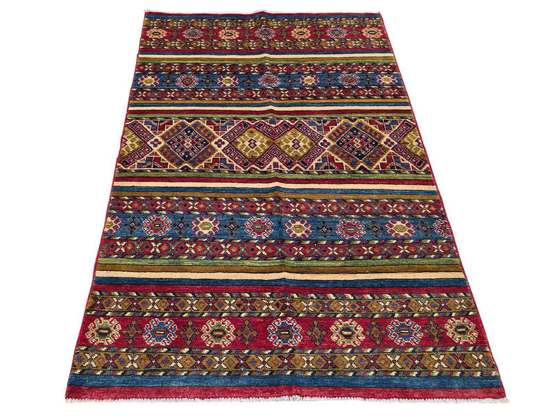 Incredible Afghan Handmade Carpet 176 x 116 CM
