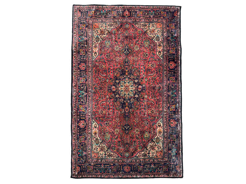 Small Persian Style Velvet Machine Made Carpet - 80 x 50 CM