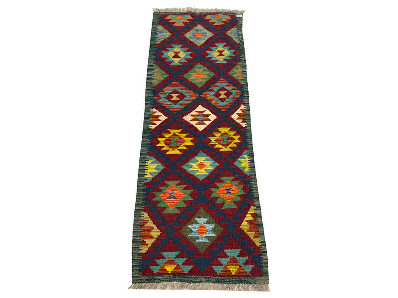 Gorgeous Afghan Handmade Kilim Runner -191 x 72 CM