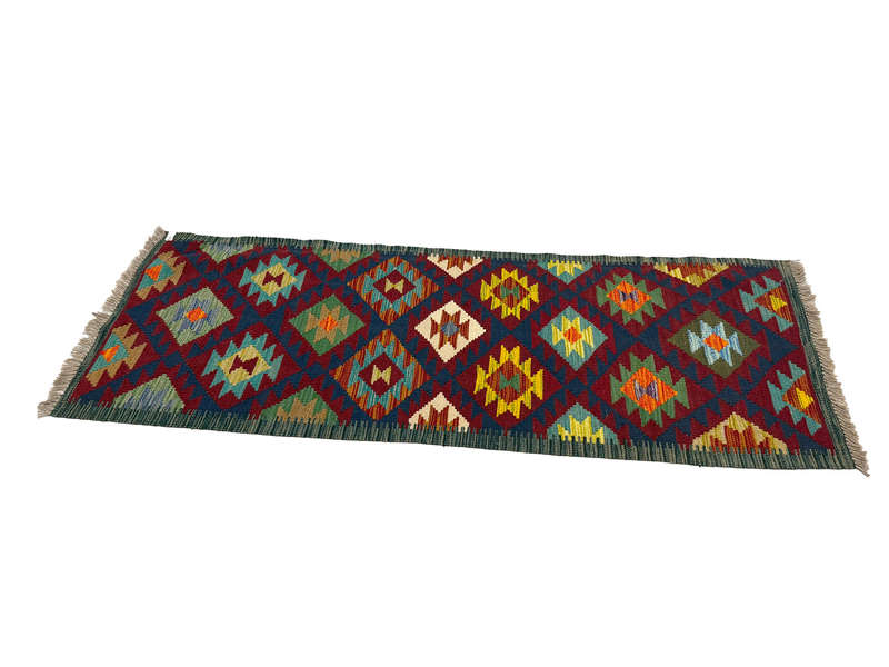 Gorgeous Afghan Handmade Kilim Runner -191 x 72 CM
