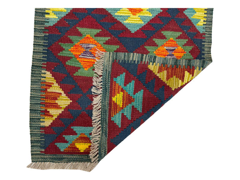 Gorgeous Afghan Handmade Kilim Runner -191 x 72 CM