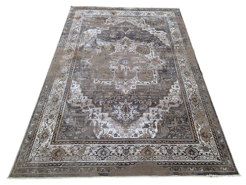 Fine Vintage Style Machine Made Green Carpet - 290 x 200 CM