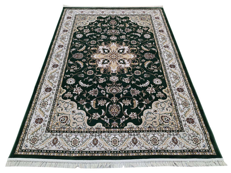 Stunning Persian Style Machine Made Green Carpet - 290 x 200 CM