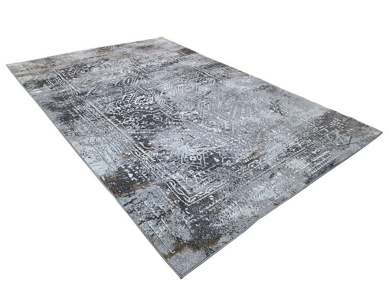 Grey Vintage Style Machine Made Carpet - 290 x 200 CM