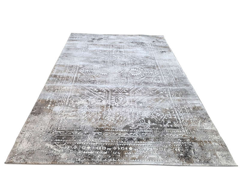 Grey Vintage Style Machine Made Carpet - 290 x 200 CM