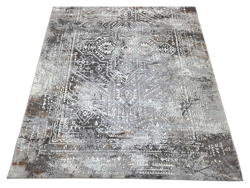 Grey Vintage Style Machine Made Carpet - 290 x 200 CM