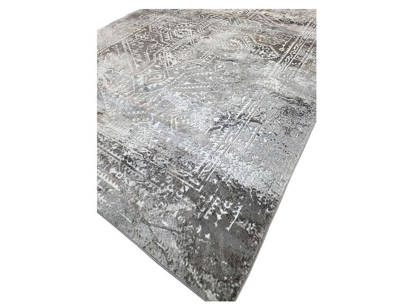 Grey Vintage Style Machine Made Carpet - 290 x 200 CM