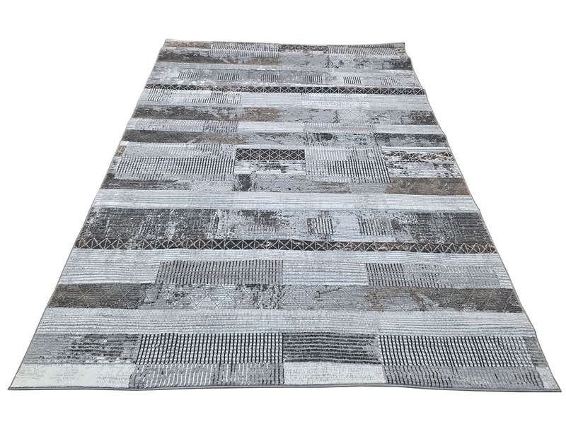 Grey Vintage Style Machine Made Carpet - 230 x 160 CM
