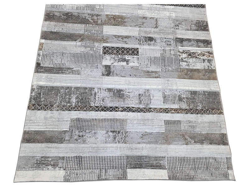 Grey Vintage Style Machine Made Carpet - 230 x 160 CM