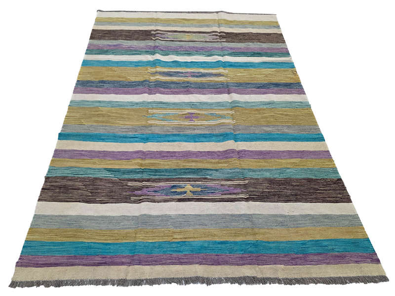 Multicolour Afghan Choubi Kilim 296 x 207 CM