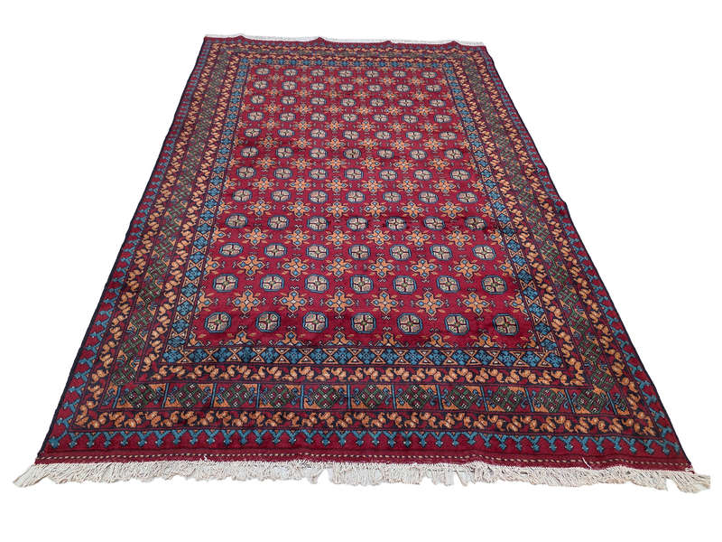 Stunning Afghan Bukhara Handmade Carpet - 304 x 204 CM