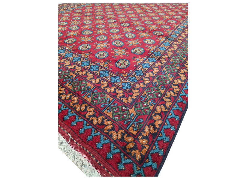 Stunning Afghan Bukhara Handmade Carpet - 304 x 204 CM