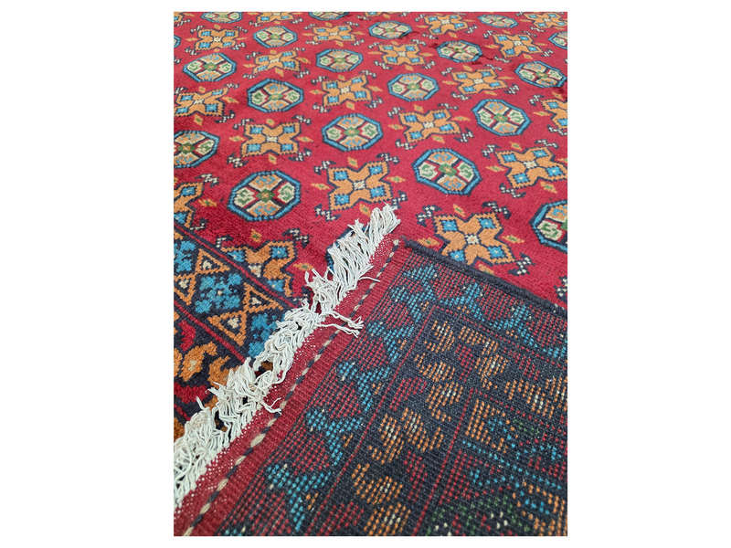 Stunning Afghan Bukhara Handmade Carpet - 304 x 204 CM