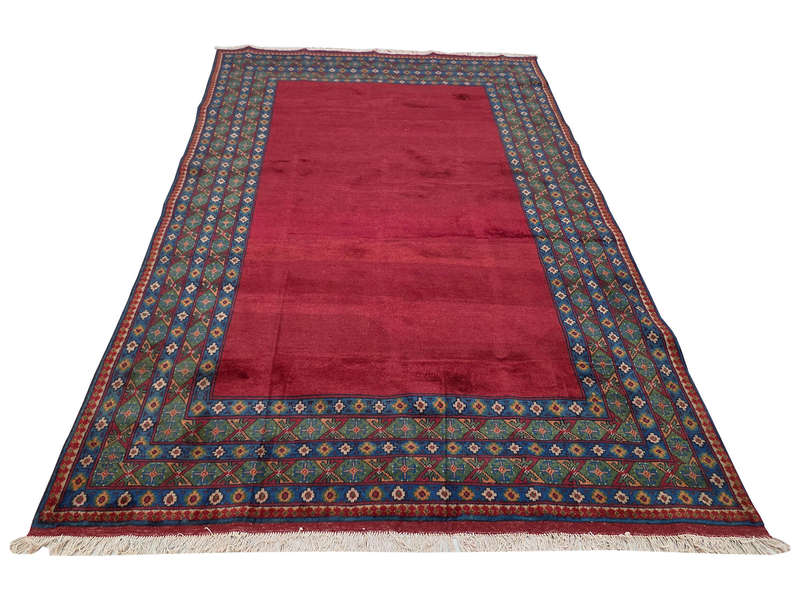 Incredible Afghan Kunduz Handmade Red Carpet - 302 x 199 CM