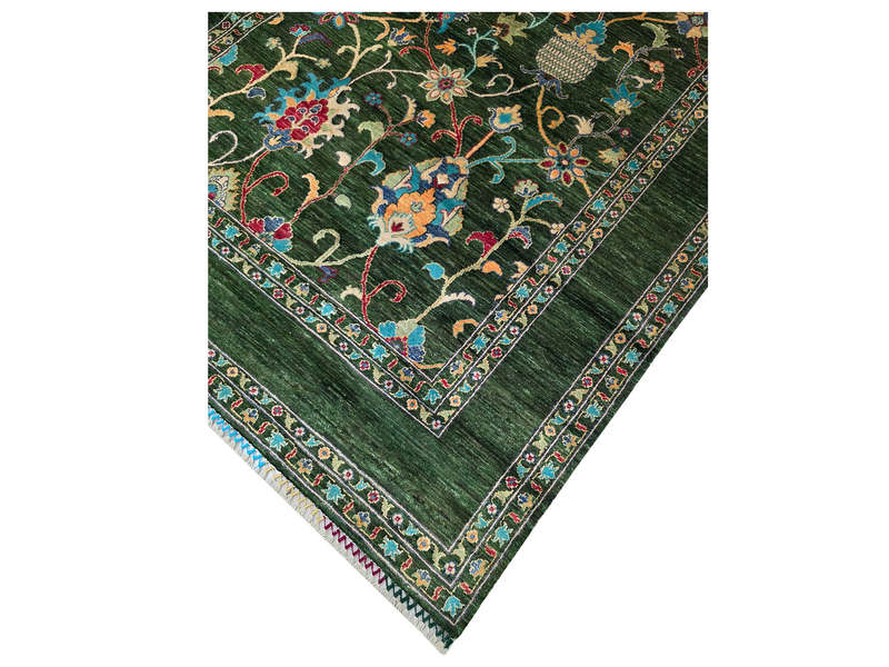 Top Quality Green Persian Handmade Carpet 295 x 200 CM