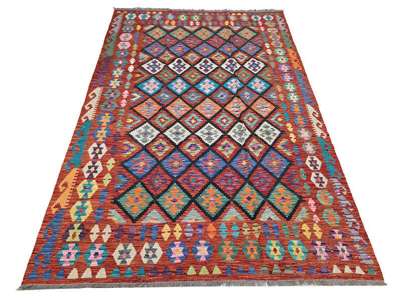 Incredible Afghan Choubi Kilim 308 x 201 CM