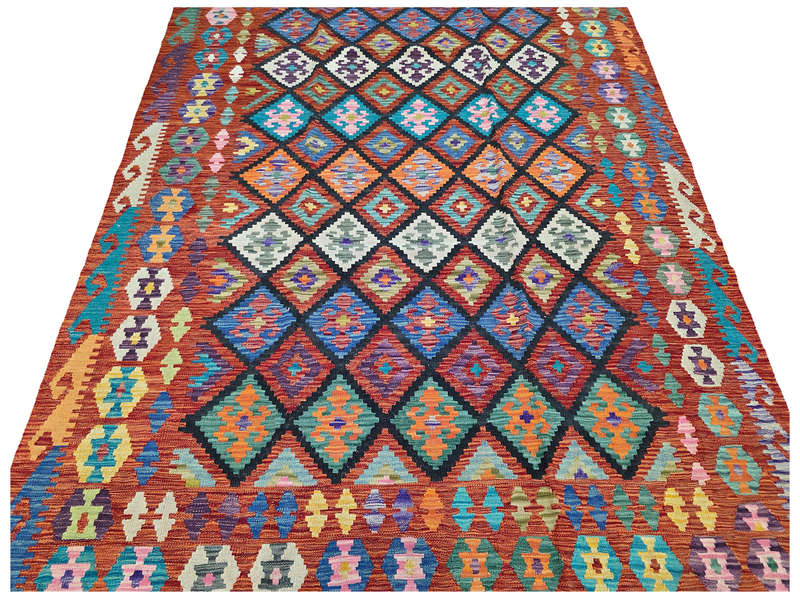 Incredible Afghan Choubi Kilim 308 x 201 CM