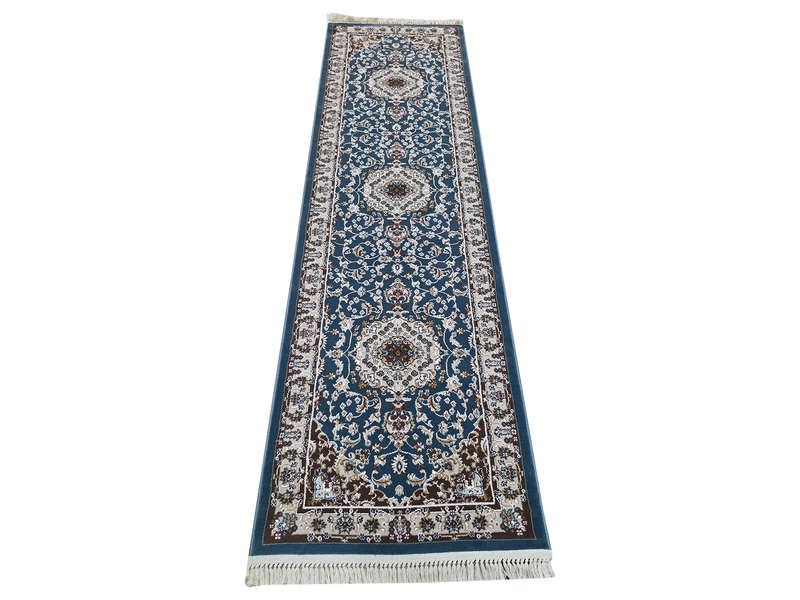 Stunning Blue Color Persian Style Runner 300 x 80 CM