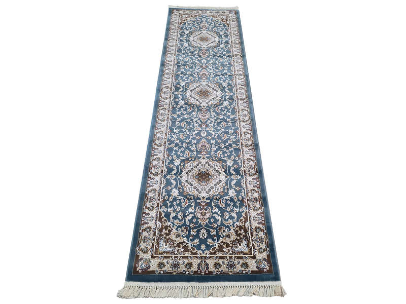 Stunning Blue Color Persian Style Runner 300 x 80 CM
