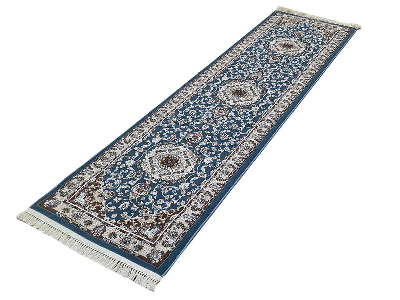Stunning Blue Color Persian Style Runner 300 x 80 CM