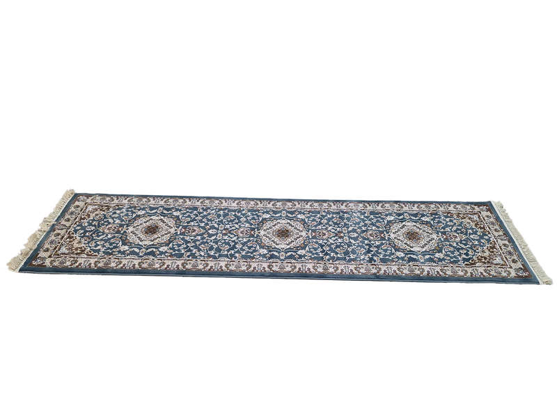 Stunning Blue Color Persian Style Runner 300 x 80 CM
