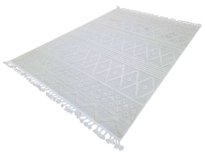 Cream Color Jute Machine Made Carpet - 290 x 200 CM