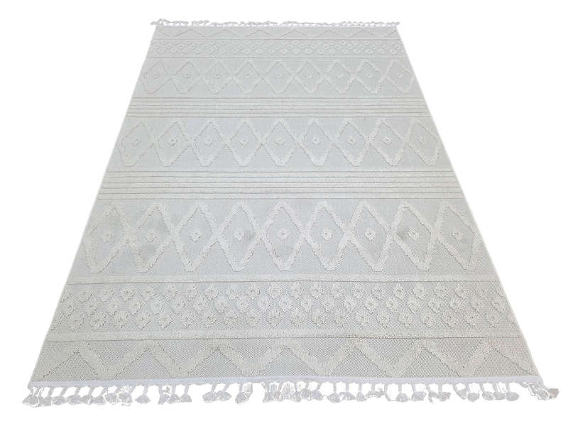 Cream Color Jute Machine Made Carpet - 290 x 200 CM