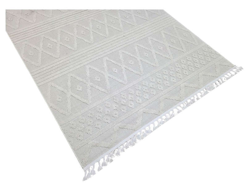 Cream Color Jute Machine Made Carpet - 290 x 200 CM
