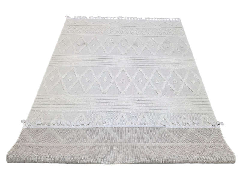 Cream Color Jute Machine Made Carpet - 290 x 200 CM