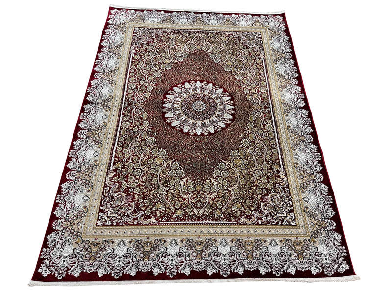 Beautiful Red Machine Made Isfahan Carpet - 230 x 160 CM