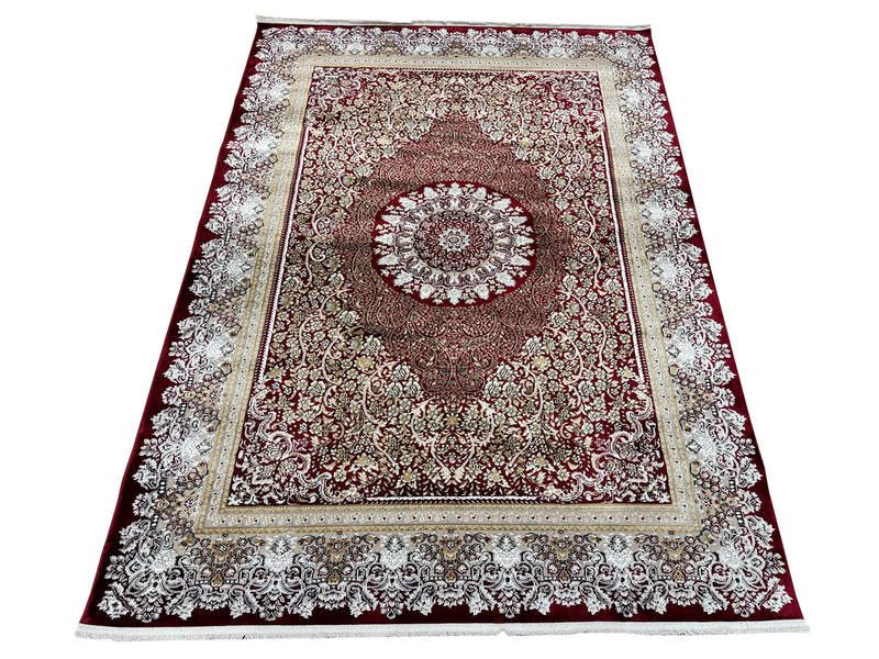 Beautiful Red Machine Made Isfahan Carpet - 230 x 160 CM