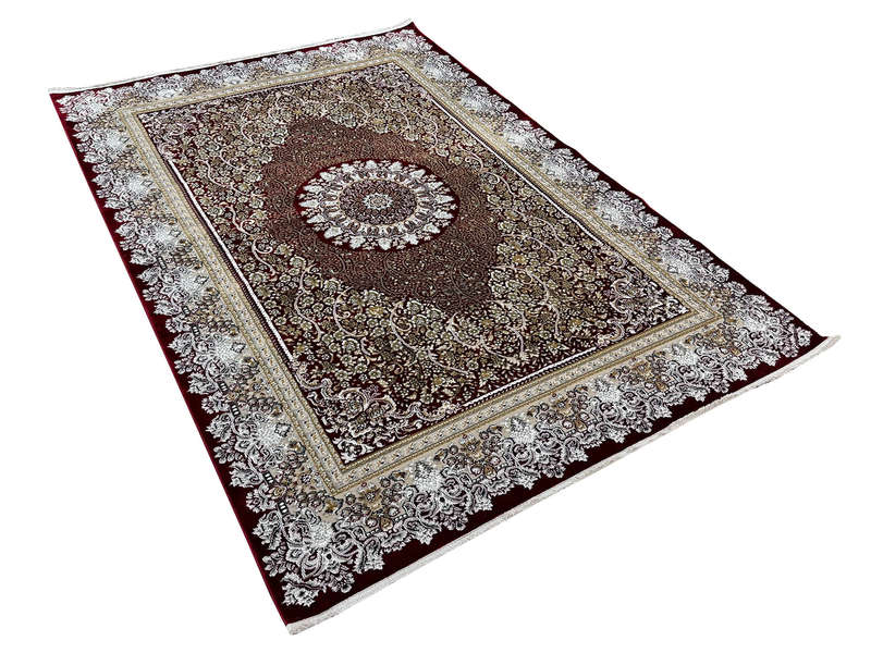 Beautiful Red Machine Made Isfahan Carpet - 230 x 160 CM